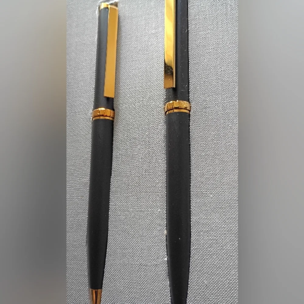 Movado Black and Gold Men's Pen Set... NEW